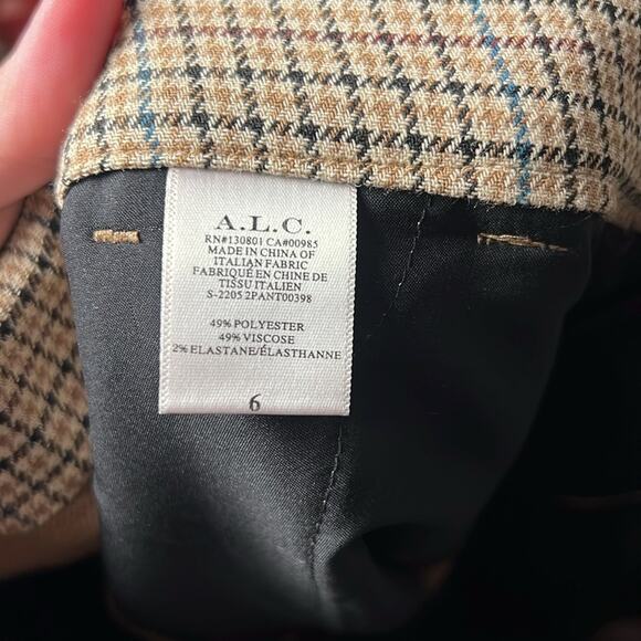 NWT A.L.C. Edwin Pants in Brown size 6 - Picture 11 of 12